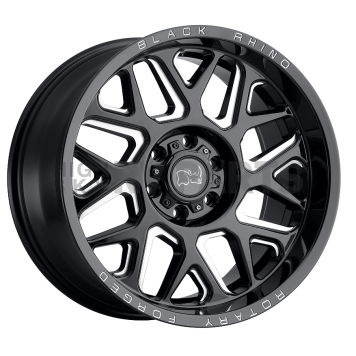Black Rhino Wheel Reaper - 22 x 14 Black With Natural Accents - 2214RPR-66140B12
