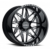 Black Rhino Wheel Twister - 22 x 14 Black With Natural Accents - 2214TWS-66140B12R