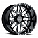 Black Rhino Wheel Twister - 22 x 14 Black With Natural Accents - 2214TWS-66140B12R
