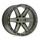 Black Rhino Wheel Henderson - 17 x 9 Olive Green With Black Lip And Bolts - 1790HDS-26140N12