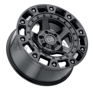 Black Rhino Wheel Cinco - 17 x 9.5 Black With Stainless Bolts - 1795CNC-86140B12-1