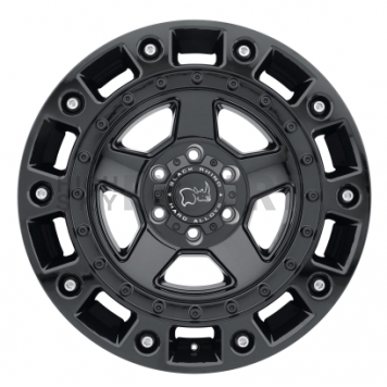 Black Rhino Wheel Cinco - 17 x 9.5 Black With Stainless Bolts - 1795CNC-86140B12-2