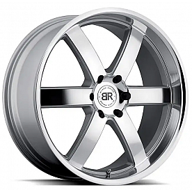 Black Rhino Wheel Pondora - 22 x 9.5 Silver With Natural Face - 2295PND256140S12