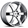 Black Rhino Wheel Pondora - 22 x 9.5 Silver With Natural Face - 2295PND256140S12
