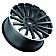 Black Rhino Wheel Spear - 22 x 9.5 Black With Natural Lip - 2295SPR256140F12
