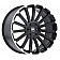 Black Rhino Wheel Spear - 22 x 9.5 Black With Natural Lip - 2295SPR256140F12