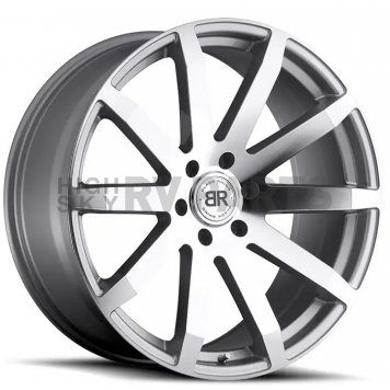 Black Rhino Wheel Traverse - 22 x 9.5 Silver With Natural Face - 2295TRV256140S12