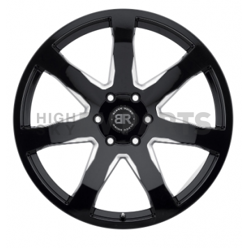Black Rhino Wheel Mozambique - 24 x 10 Black With Natural Accents - 2410MZA256140B12-1