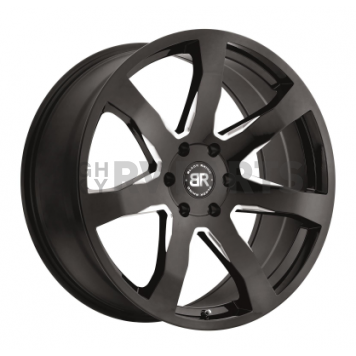 Black Rhino Wheel Mozambique - 24 x 10 Black With Natural Accents - 2410MZA256140B12