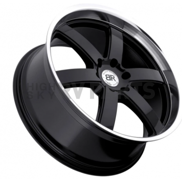 Black Rhino Wheel Pondora - 24 x 10 Black With Natural Lip - 2410PND256140B12-2