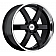 Black Rhino Wheel Pondora - 24 x 10 Black With Natural Lip - 2410PND256140B12