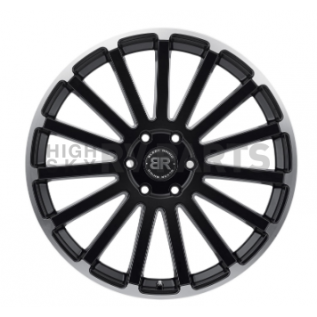 Black Rhino Wheel Spear - 24 x 10 Black With Natural Lip - 2410SPR256140F12-2