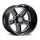 Black Rhino Wheel Canon - 24 x 14 Black With Natural Accents - 2414CAN-66140B12