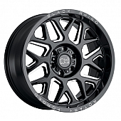 Black Rhino Wheel Reaper - 24 x 14 Black With Natural Accents - 2414RPR-66140B12