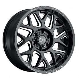 Black Rhino Wheel Reaper - 24 x 14 Black With Natural Accents - 2414RPR-66140B12