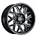 Black Rhino Wheel Reaper - 24 x 14 Black With Natural Accents - 2414RPR-66140B12