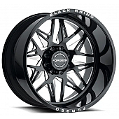 Black Rhino Wheel Twister - 24 x 14 Black With Natural Accents - 2414TWS-66140B12L