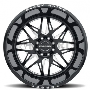 Black Rhino Wheel Twister - 24 x 14 Black With Natural Accents - 2414TWS-66140B12L-1