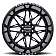 Black Rhino Wheel Twister - 24 x 14 Black With Natural Accents - 2414TWS-66140B12L