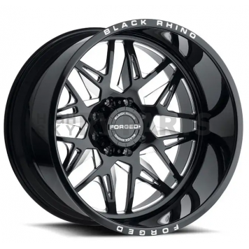 Black Rhino Wheel Twister - 24 x 14 Black With Natural Accents - 2414TWS-66140B12L