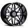 Black Rhino Wheel Twister - 24 x 14 Black With Natural Accents - 2414TWS-66140B12L