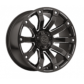 Black Rhino Wheel Selkirk - 18 x 9 Black With Natural Accents - 1890SLK-26140B12