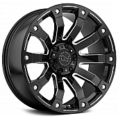 Black Rhino Wheel Selkirk - 18 x 9 Black With Natural Accents - 1890SLK126140B12