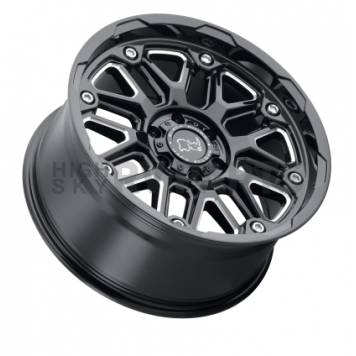 Black Rhino Wheel Hollister - 18 x 9.5 Black With Natural Accents - 1895HSR-86140B12-1