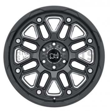 Black Rhino Wheel Hollister - 18 x 9.5 Black With Natural Accents - 1895HSR-86140B12-2
