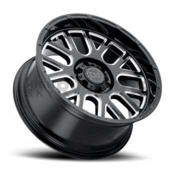 Black Rhino Wheel Pismo - 18 x 9.5 Black With Natural Accents - 1895PIS-86140B12-1
