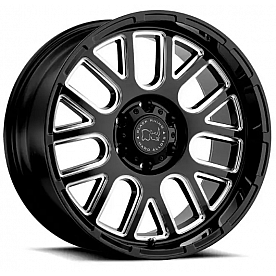 Black Rhino Wheel Pismo - 18 x 9.5&nbsp;Black With Natural Accents - 1895PIS-86140B12