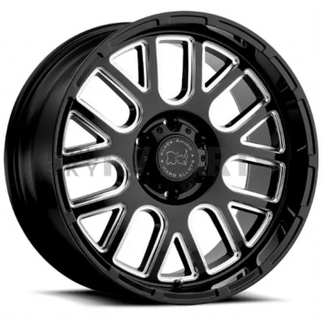 Black Rhino Wheel Pismo - 18 x 9.5 Black With Natural Accents - 1895PIS-86140B12