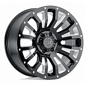 Black Rhino Wheel Pinatubo - 18 x 9.5 Black With Natural Accents - 1895PNT-86140B12