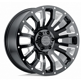Black Rhino Wheel Pinatubo - 18 x 9.5 Black With Natural Accents - 1895PNT-86140B12