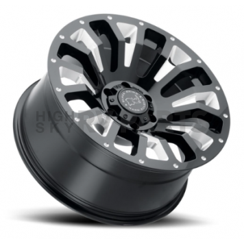 Black Rhino Wheel Pinatubo - 18 x 9.5 Black With Natural Accents - 1895PNT-86140B12-2