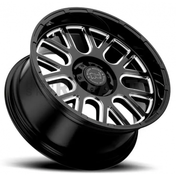 Black Rhino Wheel Pismo - 20 x 12 Black With Natural Accents - 2012PIS-46140B12-2