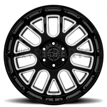 Black Rhino Wheel Pismo - 20 x 12 Black With Natural Accents - 2012PIS-46140B12-1