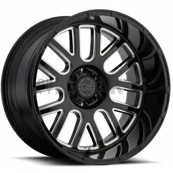 Black Rhino Wheel Pismo - 20 x 12 Black With Natural Accents - 2012PIS-46140B12