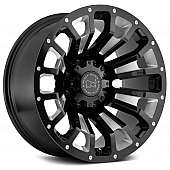 Black Rhino Wheel Pinatubo - 20 x 12 Black With Natural Accents - 2012PNT-46140B12
