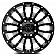 Black Rhino Wheel Pinatubo - 20 x 12 Black With Natural Accents - 2012PNT-46140B12