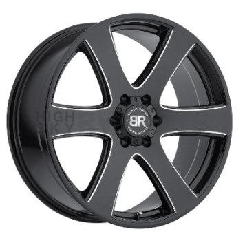 Black Rhino Wheel Haka - 20 x 8.5 Black With Natural Accents - 2085HAK306140B12