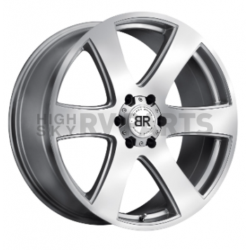 Black Rhino Wheel Haka - 20 x 8.5 Silver With Natural Face - 2085HAK306140S12