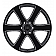 Black Rhino Wheel Haka - 20 x 8.5 Black With Natural Accents - 2085HAK456140B12