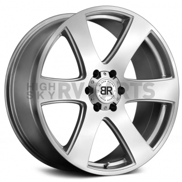 Black Rhino Wheel Haka - 20 x 8.5 Silver With Natural Face - 2085HAK156140S12
