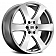 Black Rhino Wheel Haka - 20 x 8.5 Silver With Natural Face - 2085HAK156140S12