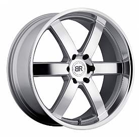 Black Rhino Wheel Pondora - 20 x 8.5&nbsp;Silver With Natural Face - 2085PND186140S12
