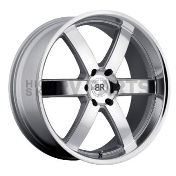 Black Rhino Wheel Pondora - 20 x 8.5 Silver With Natural Face - 2085PND186140S12