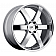 Black Rhino Wheel Pondora - 20 x 8.5 Silver With Natural Face - 2085PND186140S12
