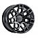 Black Rhino Wheel Ridge - 20 x 9 Black - 2090RDG126140M12