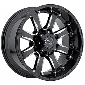 Black Rhino Wheel Canon - 20 x 9.5 Black With Natural Accents - 2095CAN126140B12